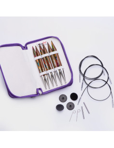 Set di ferri circolari KnitPro Chunky Symfonie Wood