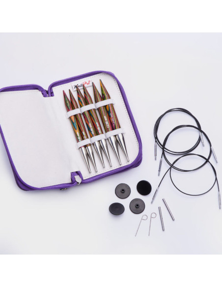 Set di ferri circolari KnitPro Chunky Symfonie Wood