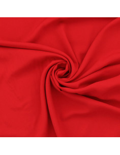 Tessuto popeline di viscosa - Rosso