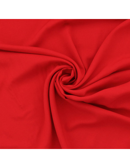 Tessuto popeline di viscosa - Rosso
