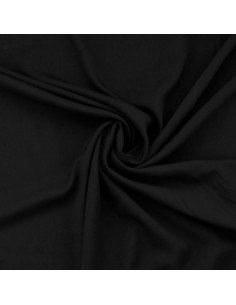 Tessuto popeline di viscosa - Nero