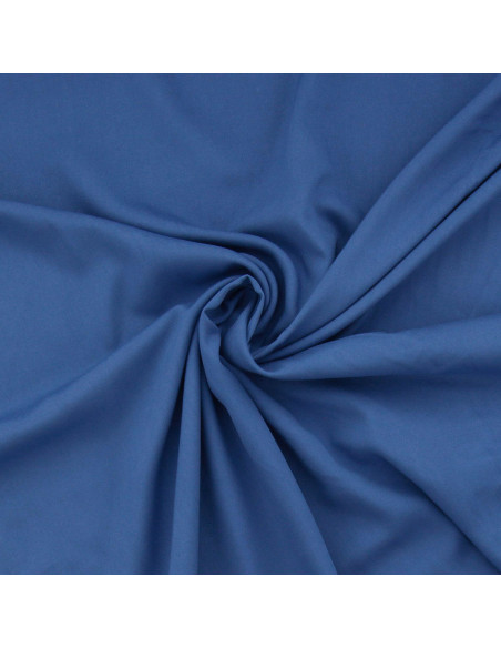 Tessuto popeline di viscosa - Blu