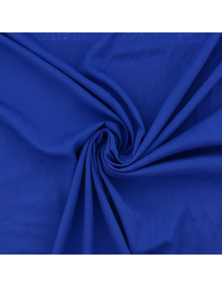 Tessuto popeline di viscosa - Blu reale