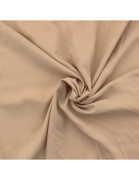 Tessuto popeline di viscosa - Beige