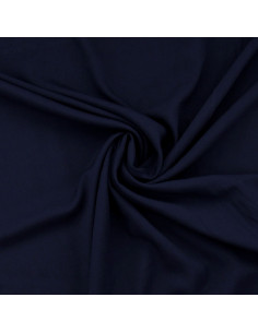 Tessuto popeline di viscosa - Blu marino