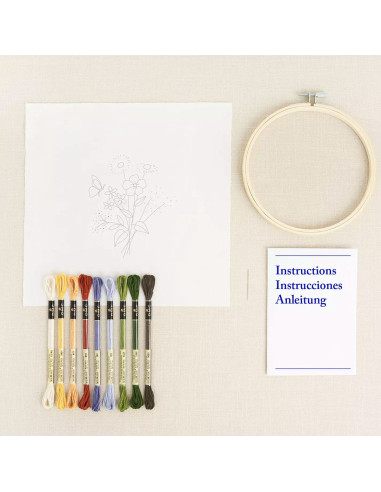 Kit ricamo - Splendidi fiori estivi