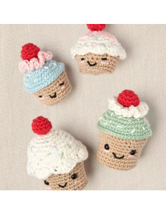 Kit amigurumi - Cupcake ciliegie 2