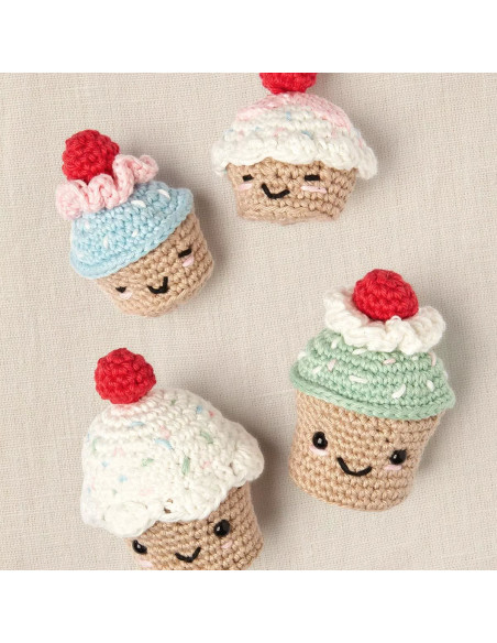 Kit amigurumi - Cupcake ciliegie
