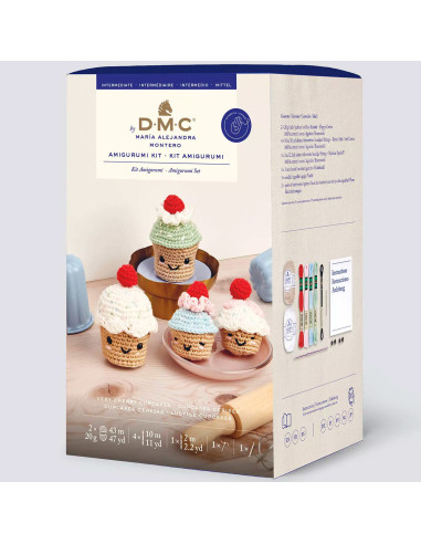 Kit amigurumi - Cupcake ciliegie