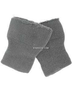 Set di 2 polsini lavorati a maglia - Grigio
