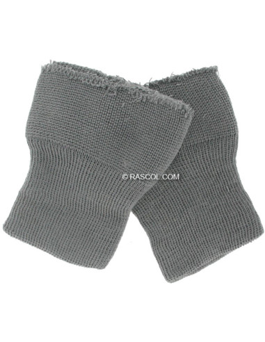 Set di 2 polsini lavorati a maglia - Grigio
