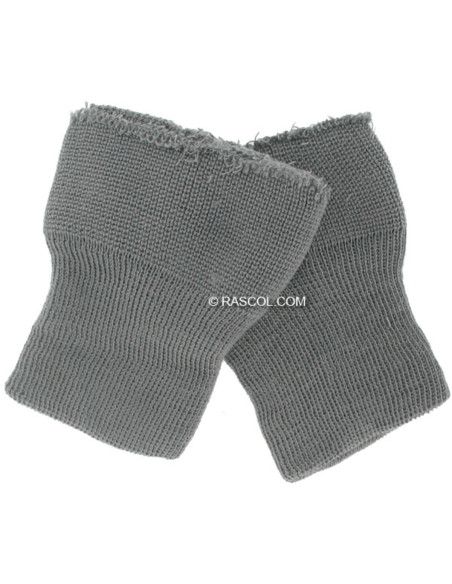 Set di 2 polsini lavorati a maglia - Grigio