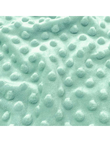 Tessuto minky a pois - Celadon
