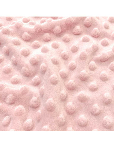 Tessuto minky a pois - Rosa