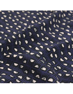 Tessuto viscosa Dam Blu Indaco - Églantine & Zoé
