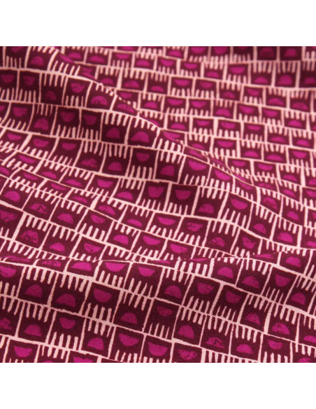 Tessuto viscosa Dam Rosa Magenta - Églantine & Zoé