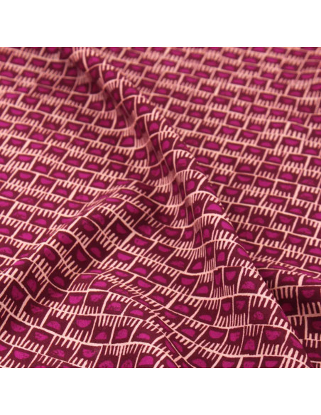 Tessuto viscosa Dam Rosa Magenta - Églantine & Zoé