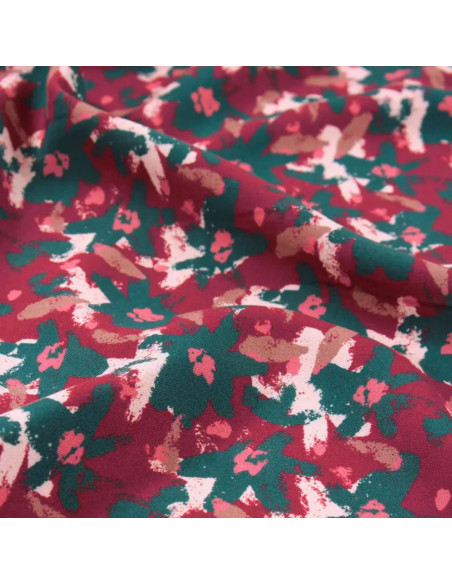Tessuto viscosa Edel Rosso Mattone - Églantine & Zoé