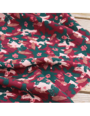 Tessuto viscosa Edel Rosso Mattone - Églantine & Zoé
