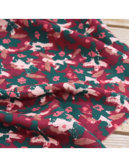 Tessuto viscosa Edel Rosso Mattone - Églantine & Zoé