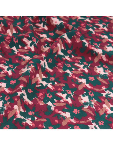 Tessuto viscosa Edel Rosso Mattone - Églantine & Zoé