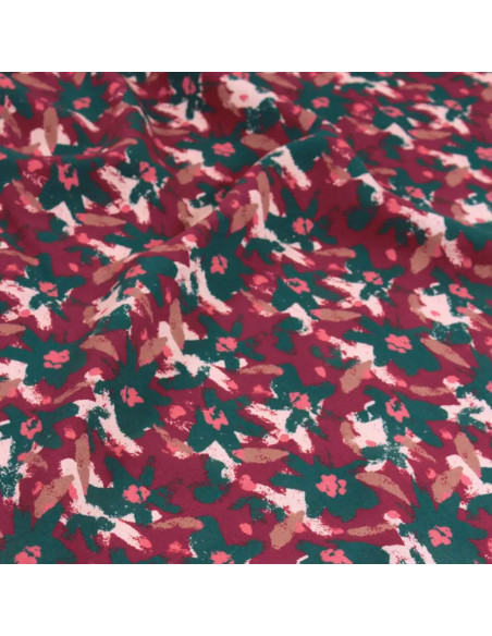 Tessuto viscosa Edel Rosso Mattone - Églantine & Zoé