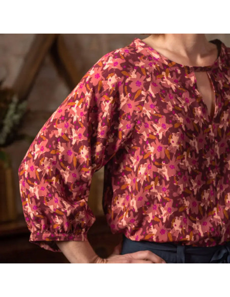 Tessuto viscosa Edel Terracotta - Églantine & Zoé
