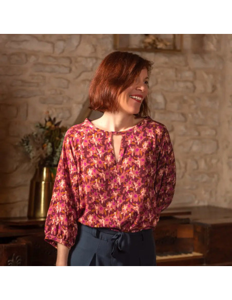 Tessuto viscosa Edel Terracotta - Églantine & Zoé