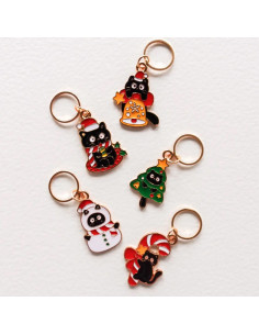 Set di 5 anelli segnapunti - Cats mas 2