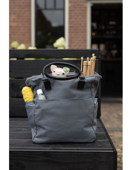 Borsa shopper per maglia e uncinetto durevole