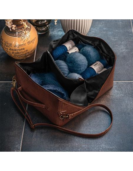 Borsa a tracolla Muud Cleo XL - Marrone Ricco