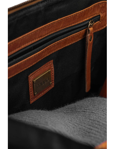 Borsa a tracolla Muud Cleo XL - Marrone Ricco