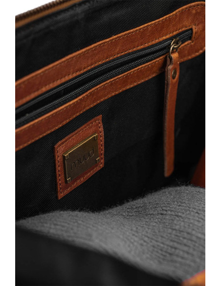 Borsa a tracolla Muud Cleo XL - Marrone Ricco