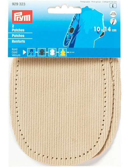 Coppia gomiti e ginocchia - Velluto Beige