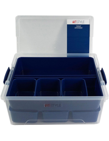 Scatola di stoccaggio MAXI con 7 organizer su due livelli Restyle