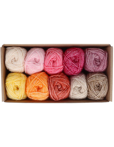 Confezione di 10 gomitoli Scheepjes Stone Washed Colour Pack - Manifest