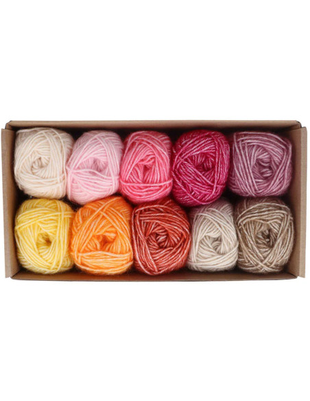 Confezione di 10 gomitoli Scheepjes Stone Washed Colour Pack - Manifest