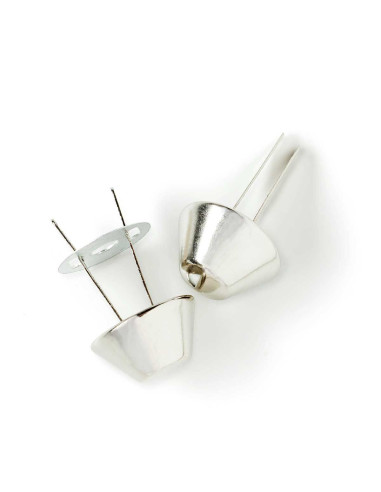 Set di 4 piedini per borse 15 mm - Argento