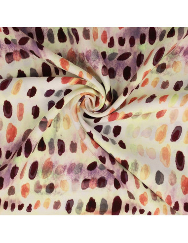 Tessuto viscosa - Dotty arancione