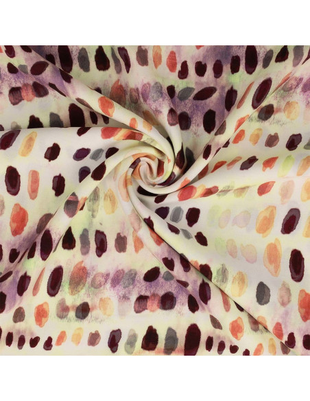 Tessuto viscosa - Dotty arancione
