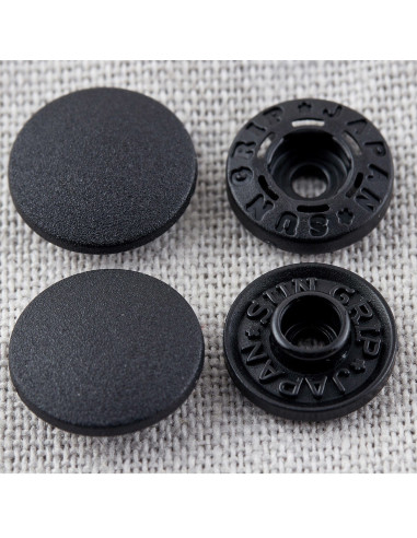 Bottoni a pressione senza pinza 13 mm - Nero