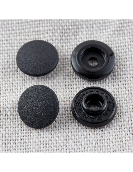 Bottoni a pressione senza pinza 9 mm - Nero