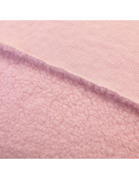 Tessuto pelliccia bouclé Teddy - Ecru