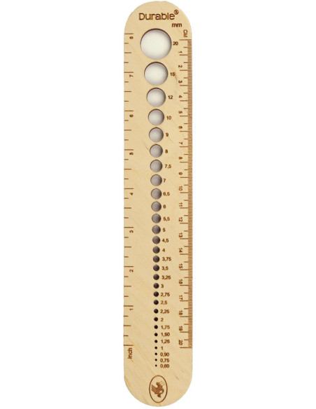 Grande misura per ferri da maglia in legno durevole