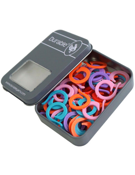 Scatola di 50 anelli marcatori di maglia aperti 24 mm Durable