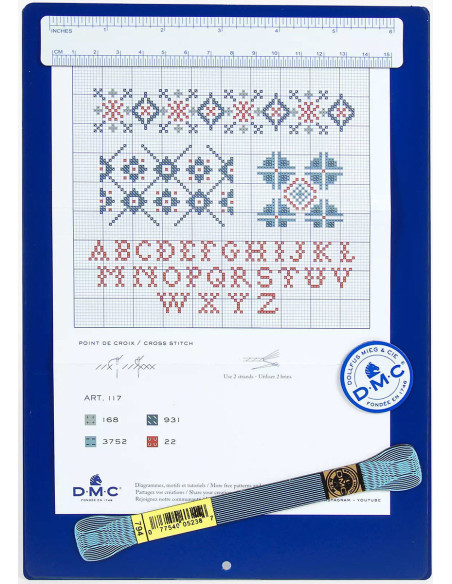 Lavagna magnetica con supporto retrattile 18 x 26 cm DMC