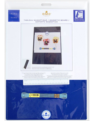 Lavagna magnetica con supporto retrattile 28 x 38 cm DMC