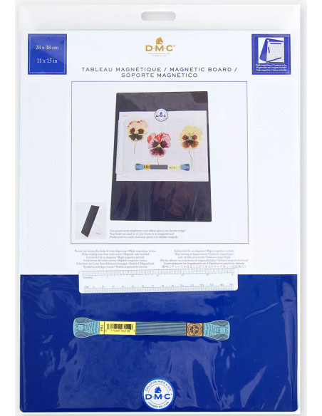 Lavagna magnetica con supporto retrattile 28 x 38 cm DMC