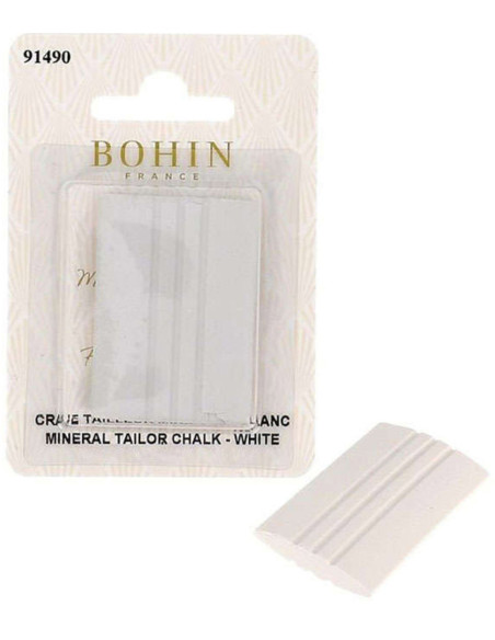 Gesso da sarto rettangolare minerale bianco Bohin