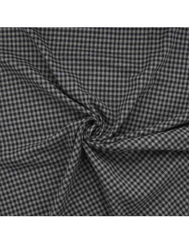 Tessuto di flanella a quadri - Grigio